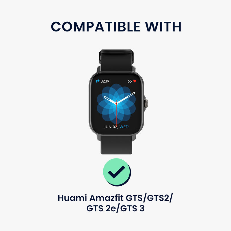 kwmobile Replacement Strap Compatible with Huami Amazfit GTS / GTS 2 / GTS 2e / GTS 3 Smartwatch - Fitness Tracker Band with Magnetic Clasp