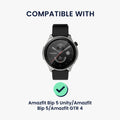 kwmobile Replacement Strap compatible with 22mm Amazfit Bip 6 / Bip 5 Unity / Bip 5 / GTS 3 / Balance 2 / Helio Strap - Fitness Tracker Band with Magnetic Closure