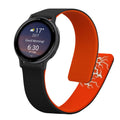 kwmobile Ersatzarmband kompatibel mit Garmin vivoactive 5 / active 5 Armband - Fitnesstracker Silikon Band mit Magnetverschluss Schwarz Orange Schwarz  [dsg01]