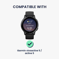 kwmobile Ersatzarmband kompatibel mit Garmin vivoactive 5 / active 5 Armband - Fitnesstracker Band mit Magnetverschluss
