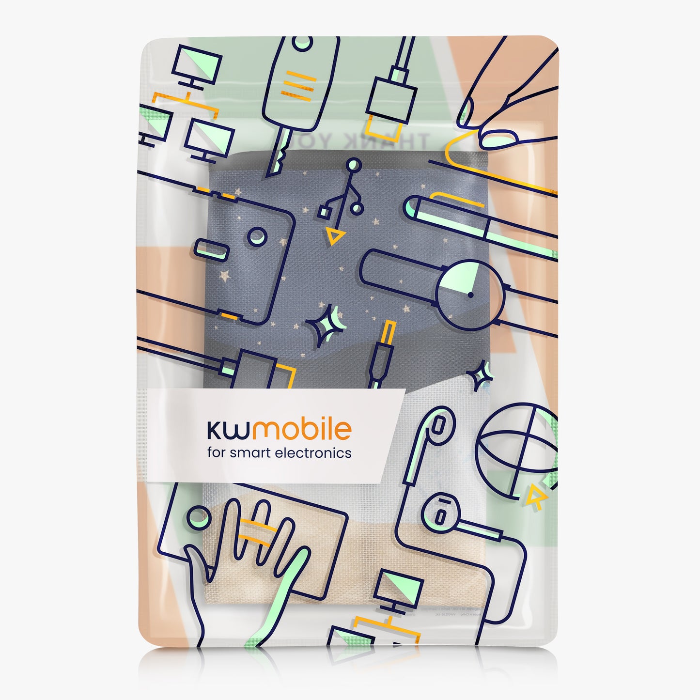 kwmobile Monitor Cover compatible with 31-32" Monitor Protective Sleeve Dust Cover for PC Screen Computer Screen Cover Dust Hood Hood