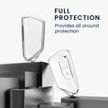 kwmobile Car Key Cover Compatible with VW Golf 8 3-Button Car Key - Silicone Cover
