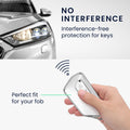 kwmobile Car Key Cover Compatible with VW Golf 8 3-Button Car Key - Silicone Cover