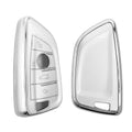 kwmobile Car Key Cover Compatible with BMW 3-Button Car Key - Silicone Cover