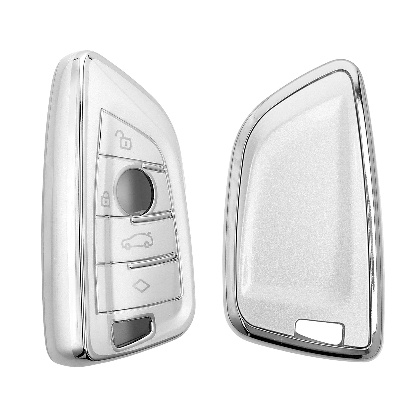 kwmobile Car Key Cover Compatible with BMW 3-Button Car Key - Silicone Cover