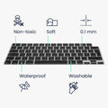 kwmobile Keyboard Protector for Apple Macbook Air 13.6 M3 2024 A3113 QWERTZ Keyboard Cover