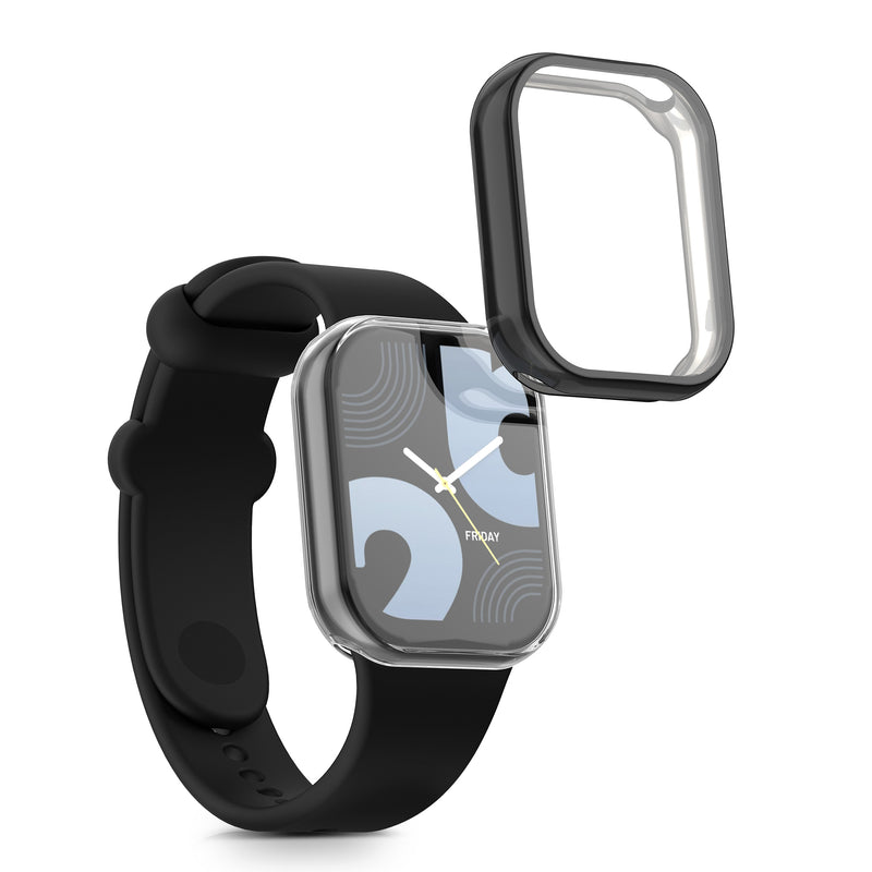 kwmobile Silicone Case for Xiaomi Mi Band 8 Pro Protective Full Body Display Cover Set