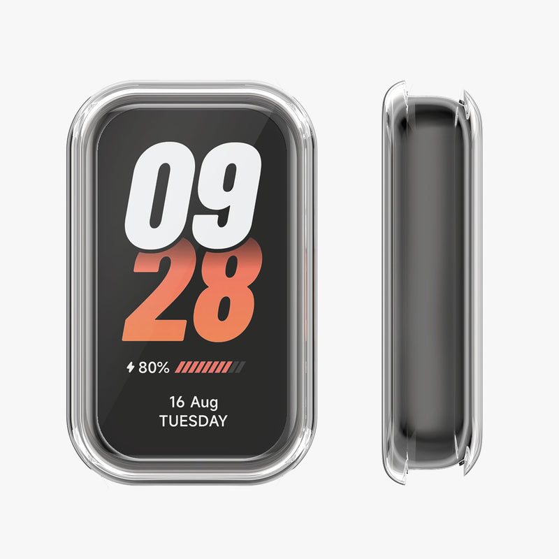 kwmobile Silicone Case for Xiaomi Smart Band 8 Active / Redmi Band 2 Protective Cover Fullbody Display Cover Set