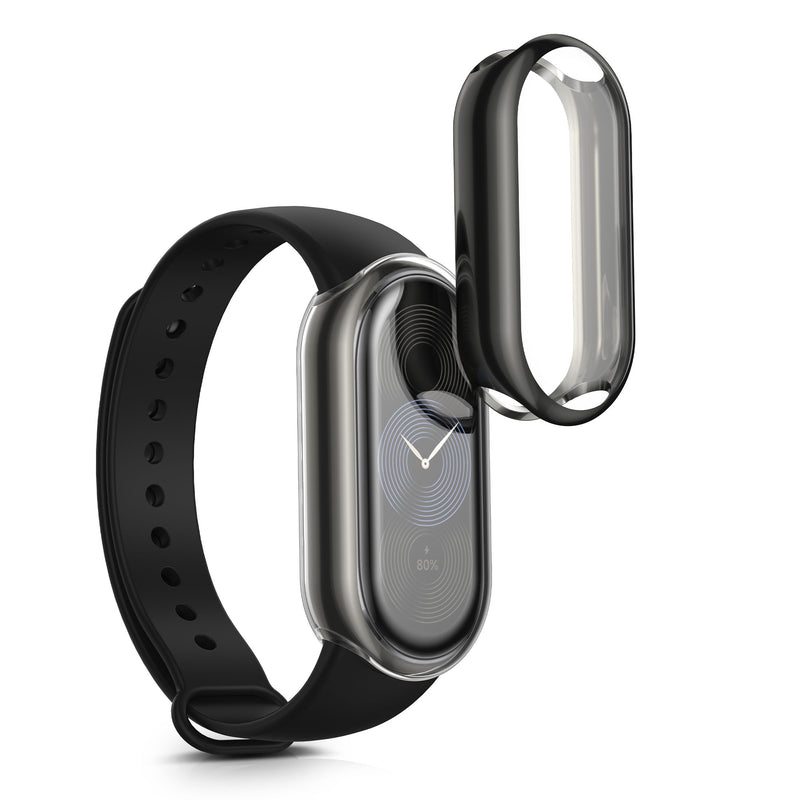 kwmobile Silicone Case for Xiaomi Mi Band 9 Protective Full Body Display Cover Set