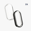 kwmobile Silicone Case for Xiaomi Mi Band 9 Protective Full Body Display Cover Set