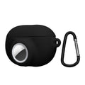 kwmobile 2-in-1 Case Compatible with Beats Studio Buds - Headphone Case Compatible with Airtag - Protective Cover with Carabiner