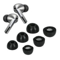 kwmobile 6x Ersatz In Ear Kopfhörer kompatibel mit Samsung Galaxy Buds 3 Pro - 3 Größen - Polster Ohrstöpsel In-Ear Ohrhörer - Schwarz Schwarz  