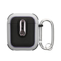 kwmobile Case Compatible with Apple Airpods 1 & 2 Headphone Case TPU Cover with Carabiner Shockproof Protective Cover