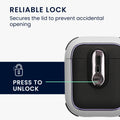 kwmobile Case Compatible with Apple Airpods 1 & 2 Headphone Case TPU Cover with Carabiner Shockproof Protective Cover