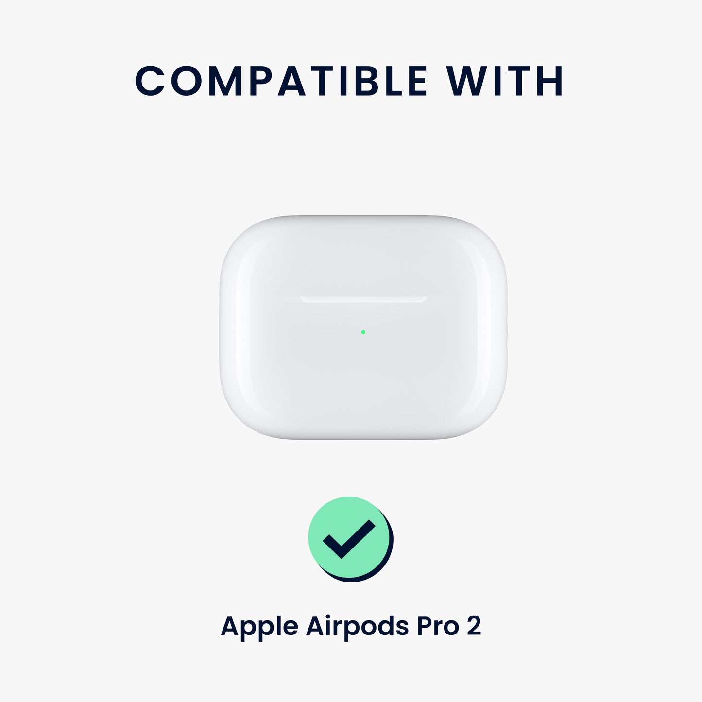 kwmobile Case compatible with Apple AirPods Pro 2 - Headphone Case - TPU Cover with Carabiner - Shockproof Protective Case