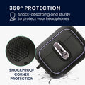 kwmobile Case compatible with Apple AirPods Pro 2 - Headphone Case - TPU Cover with Carabiner - Shockproof Protective Case