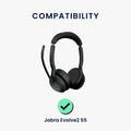 kwmobile Ear Pads for Jabra Evolve2 55 Earpads Replacement Headphone Replacement Parts Headphone Replacement Pads Over Ear Headphones
