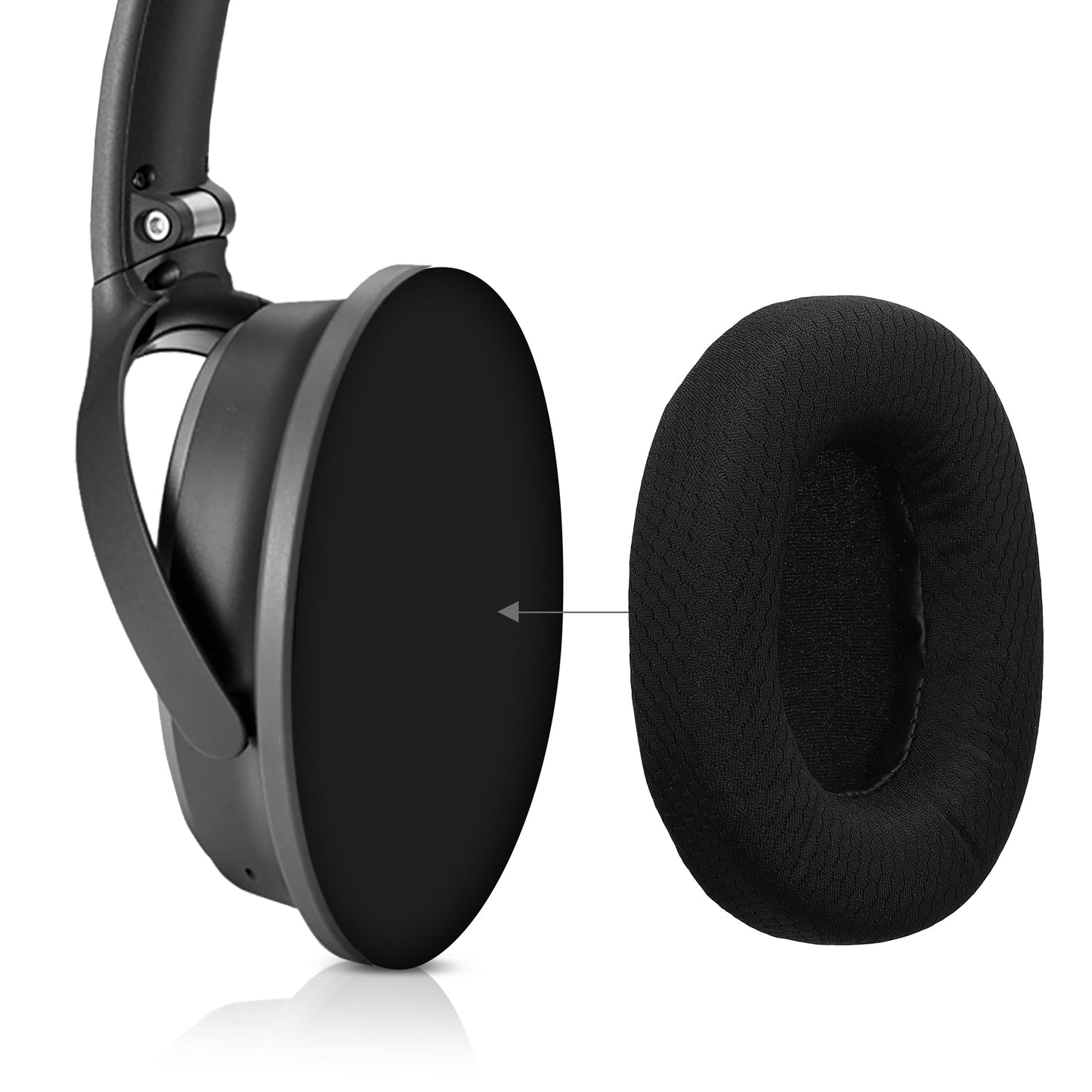 kwmobile Ear Pads for EKSA E900 / E900 Pro Ear Cushions Replacement Headphone Spare Parts Over Ear Headphones