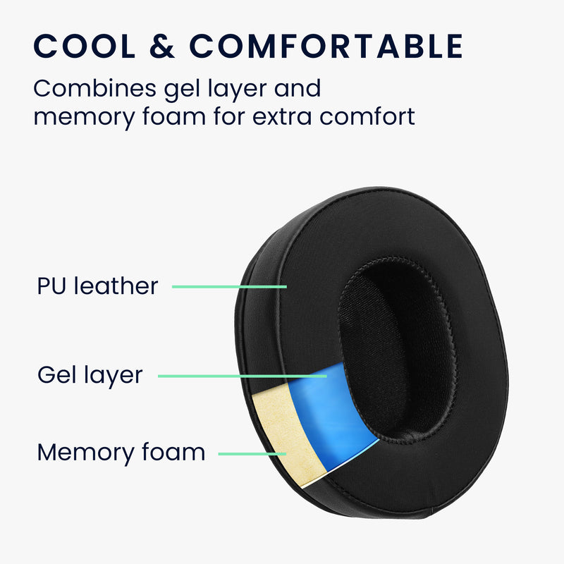 kwmobile Ear Pads for OneOdio A70 / A71 Earpads Replacement Headphone Spare Parts with Cooling Effect