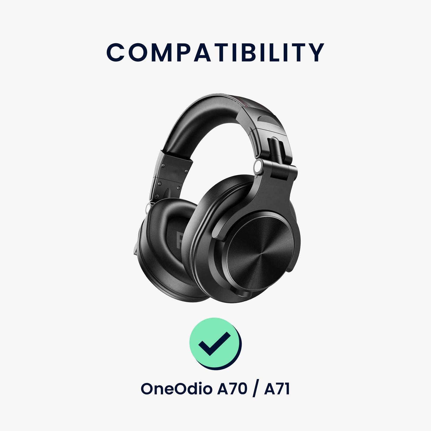 kwmobile Ear Pads for OneOdio A70 / A71 Earpads Replacement Headphone Spare Parts with Cooling Effect