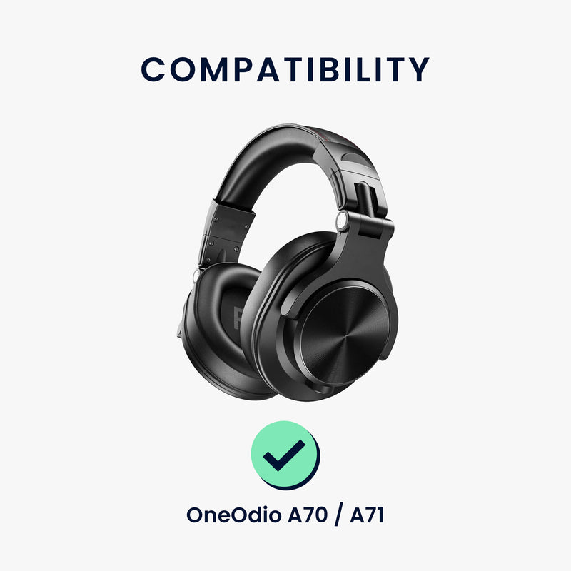 kwmobile Ear Pads for OneOdio A70 / A71 Earpads Replacement Headphone Spare Parts with Cooling Effect