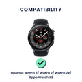 kwmobile Watch Strap for OnePlus Watch 3 / 2 / 2R / Oppo Watch X2 Fitness Tracker Band Set Replacement Strap Smartwatch