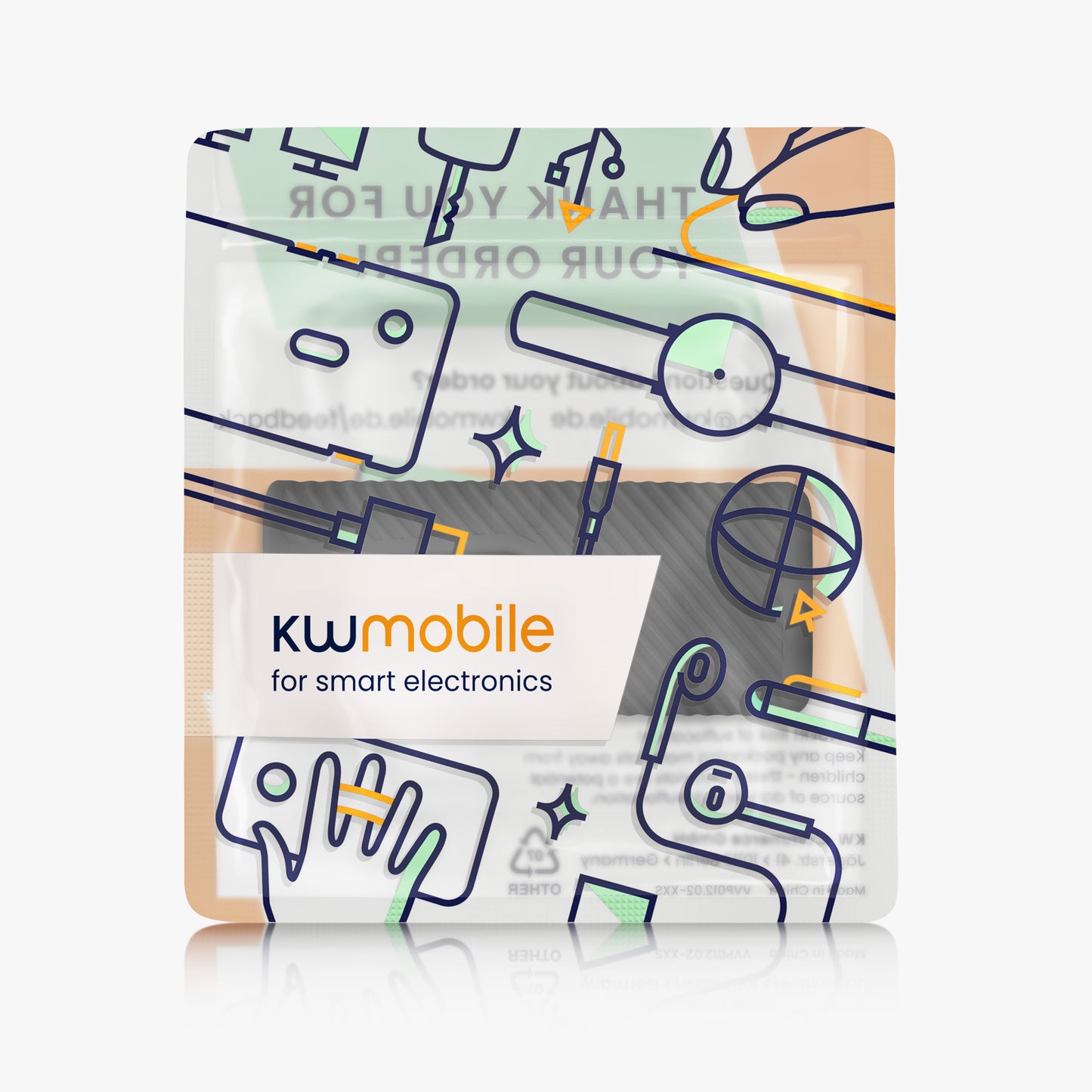 kwmobile Case Compatible with Skullcandy Dime Evo Case - Headphone Case - Protective Cover