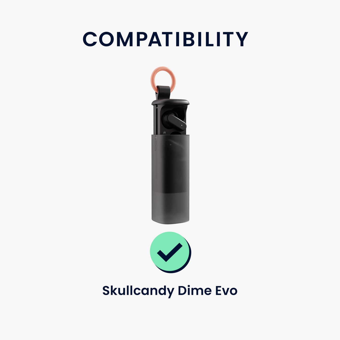 kwmobile Case Compatible with Skullcandy Dime Evo Case - Headphone Case - Protective Cover