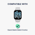 kwmobile Protective Case Compatible with Xiaomi Redmi Watch 5 Active Case - Fitness Tracker Case - Soft Smartwatch Case