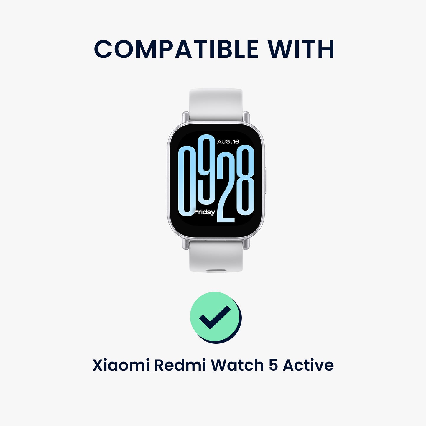 kwmobile Protective Case Compatible with Xiaomi Redmi Watch 5 Active Case - Fitness Tracker Case - Soft Smartwatch Case