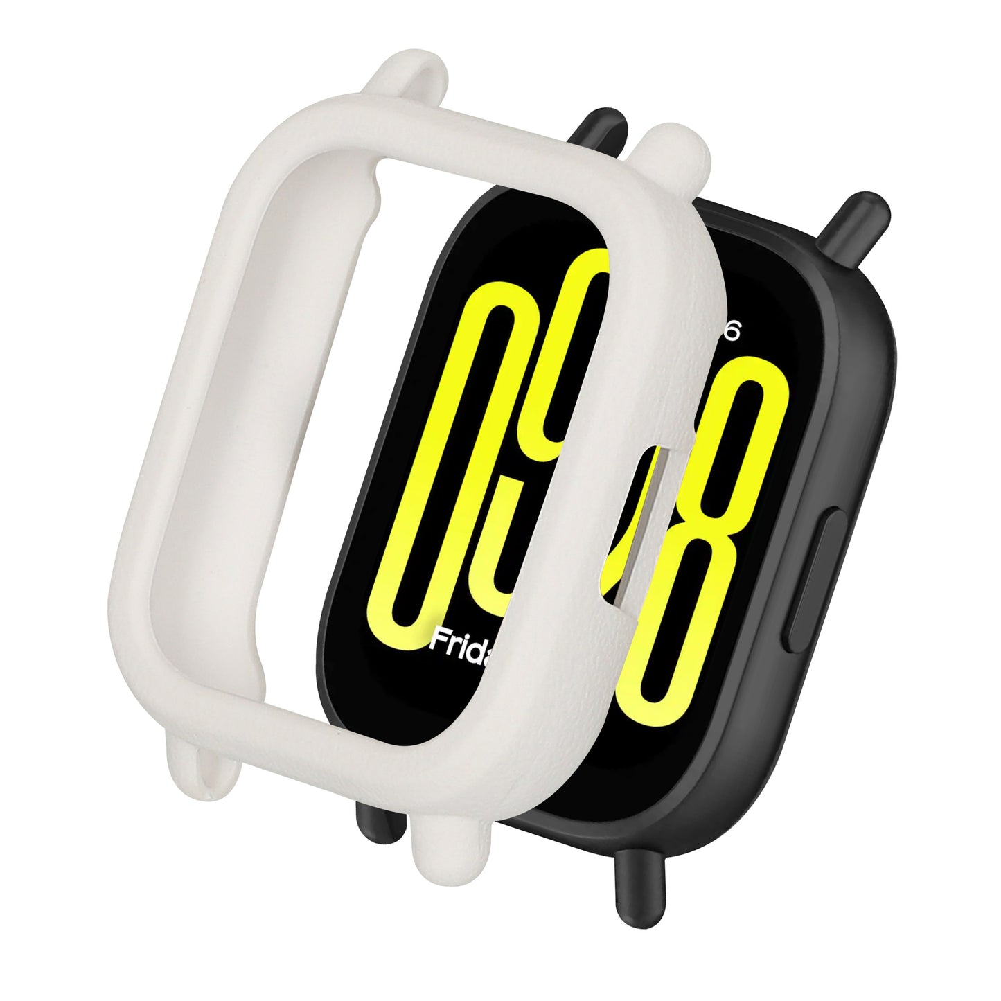 kwmobile Schutzhülle kompatibel mit Xiaomi Redmi Watch 5 Active Hülle - Fitness Tracker Case aus TPU - Soft Smartwatch Case Weiß Weiß  