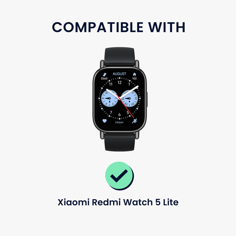 kwmobile Protective Case Compatible with Xiaomi Redmi Watch 5 Lite Cover Fitness Tracker Case Soft Smartwatch Case