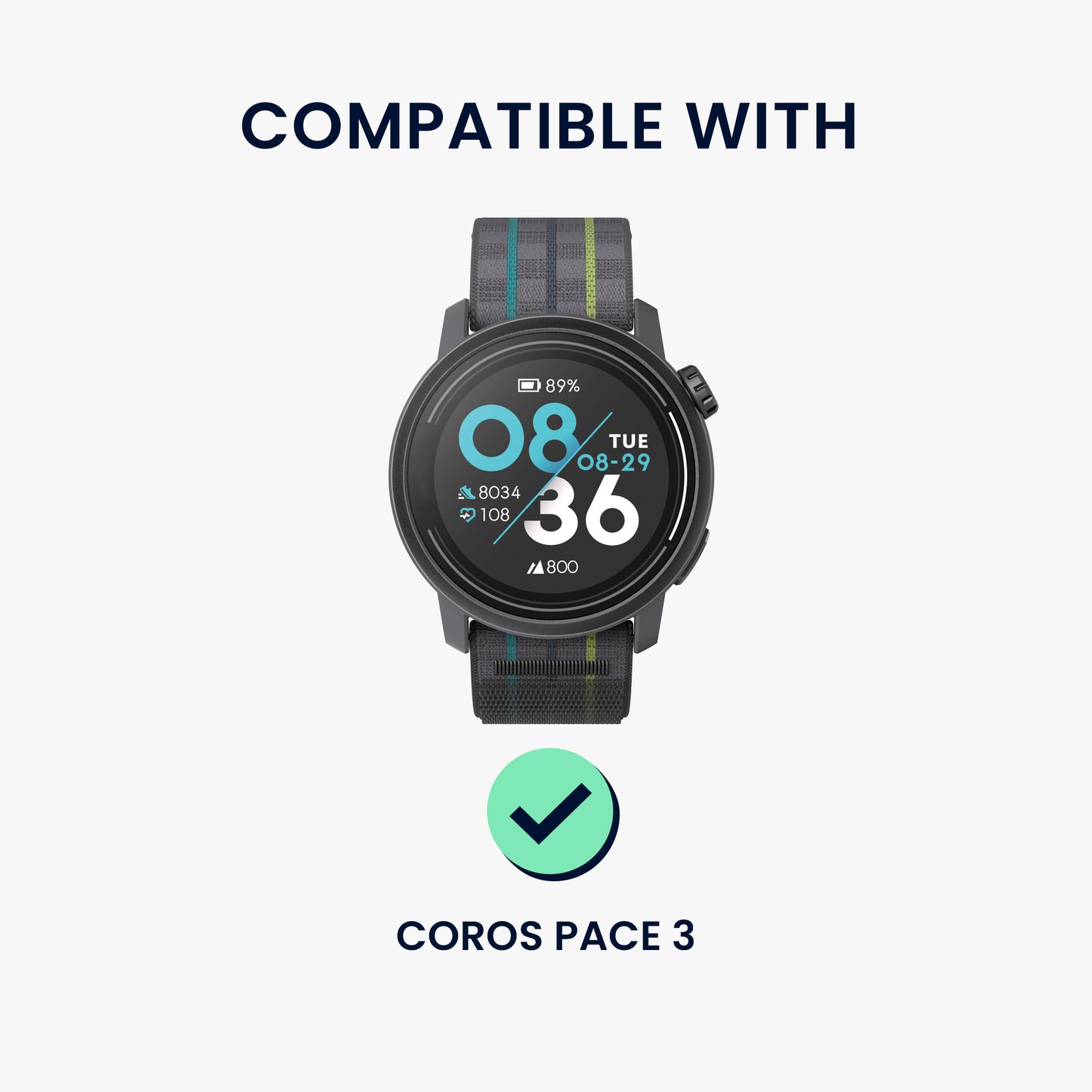 kwmobile Protective Case Compatible with COROS PACE 3 Case - Fitness Tracker Case - Soft Smartwatch Case