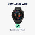 kwmobile Case Compatible with Garmin Fenix 8 51mm - Soft Smartwatch Protective Cover