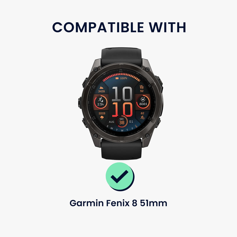 kwmobile Case Compatible with Garmin Fenix 8 51mm - Soft Smartwatch Protective Cover