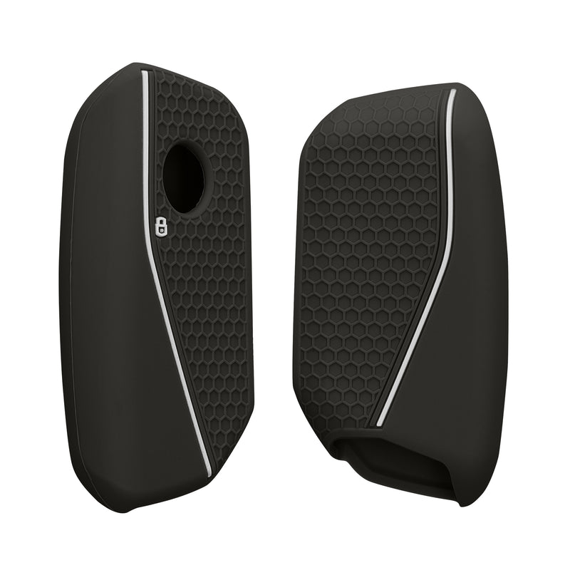 kwmobile Car Key Case compatible with BMW 4-Button X7 X1 U11 iX ix1 7 Series G07 I7 Car Key - Key Cover
