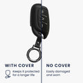kwmobile Premium Car Key Protective Cover compatible with MG 3-Button ZS MG4 MG5 MG6 Case - Key Fob Shell
