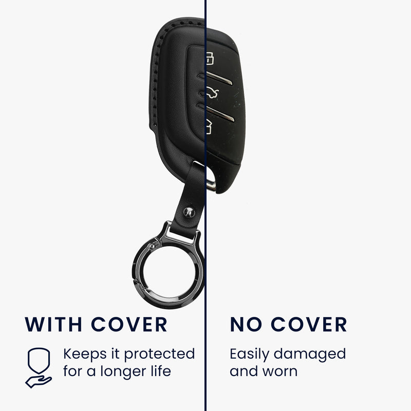 kwmobile Premium Car Key Protective Cover compatible with MG 3-Button ZS MG4 MG5 MG6 Case - Key Fob Shell