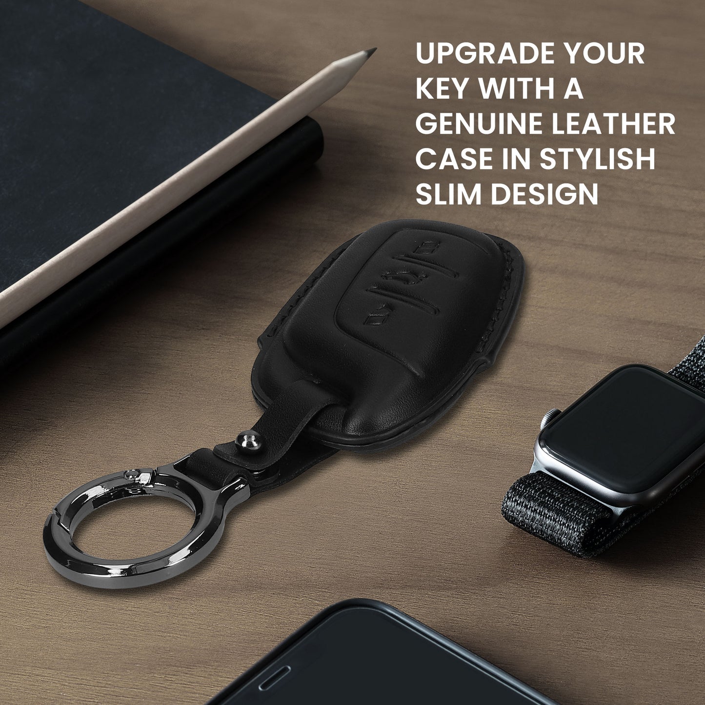 kwmobile Premium Car Key Protective Cover compatible with MG 3-Button ZS MG4 MG5 MG6 Case - Key Fob Shell