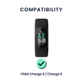 kwmobile Watch Strap for Fitbit Charge 6 / Charge 5 Bracelet Fitness Tracker Band Set Replacement Strap Smartwatch
