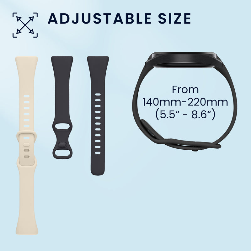 kwmobile Watch Strap for Fitbit Charge 6 / Charge 5 Bracelet Fitness Tracker Band Set Replacement Strap Smartwatch