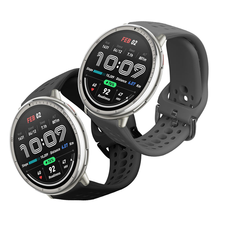 kwmobile Watch Strap for 20mm Amazfit Active 2 / 2 Square / Active Edge / Bip 3 / GTS 3 Fitness Tracker Band Set Replacement Strap Smartwatch