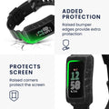 kwmobile Sports Bracelet compatible with Fitbit Charge 6 / Charge 5 - Wristband for Fitness Tracker - with Protective Bumper