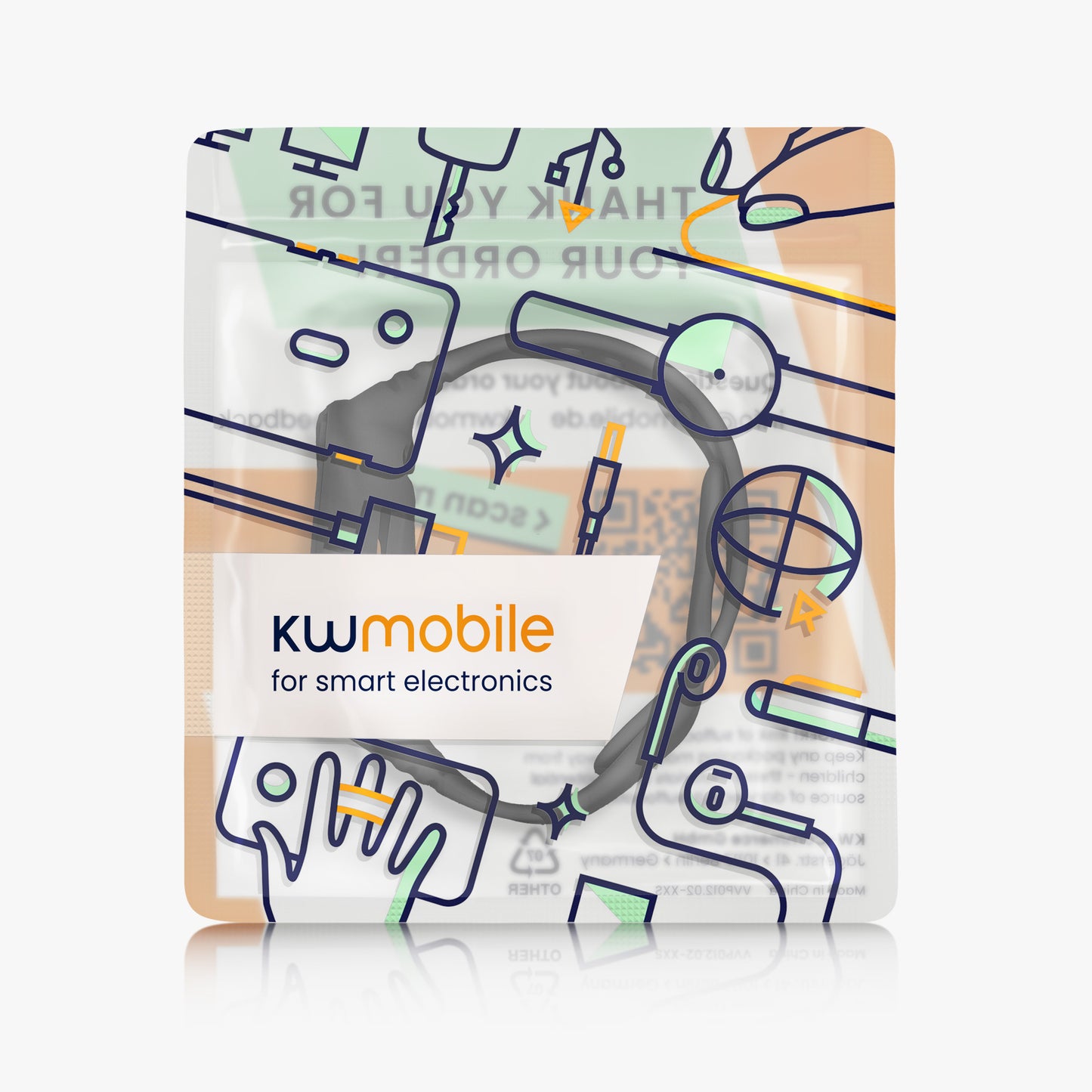 kwmobile Sports Armband compatible with Xiaomi Redmi Watch 3 Active / Redmi Watch 3 Lite - Fitness Tracker Strap - with Protective Bumper