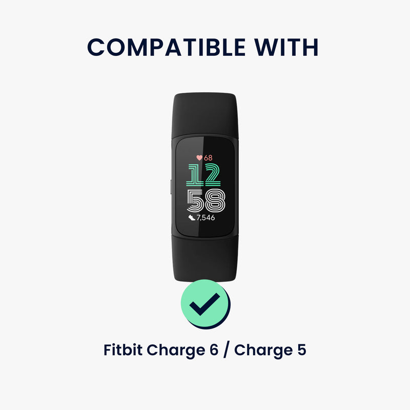 Leather Wristband for Fitbit Charge 6 / Charge 5