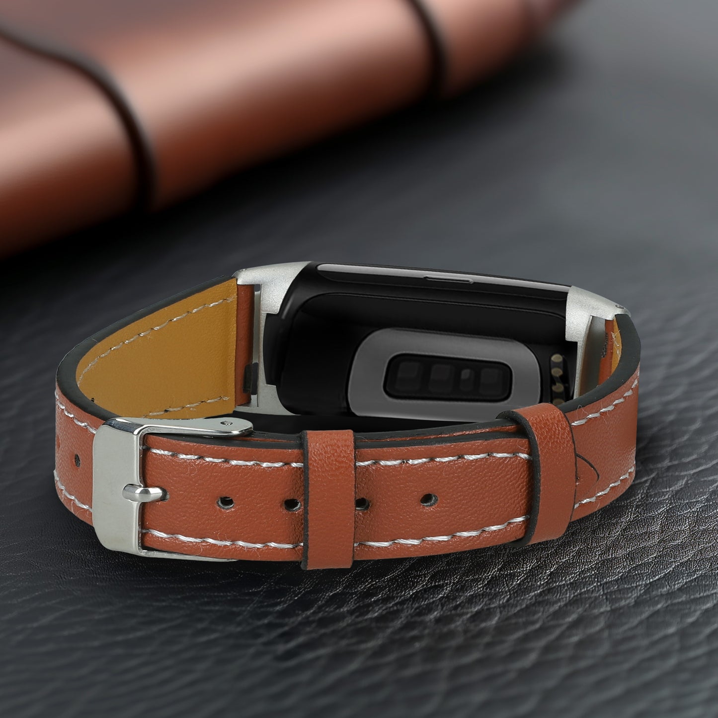 Leather Wristband for Fitbit Charge 6 / Charge 5