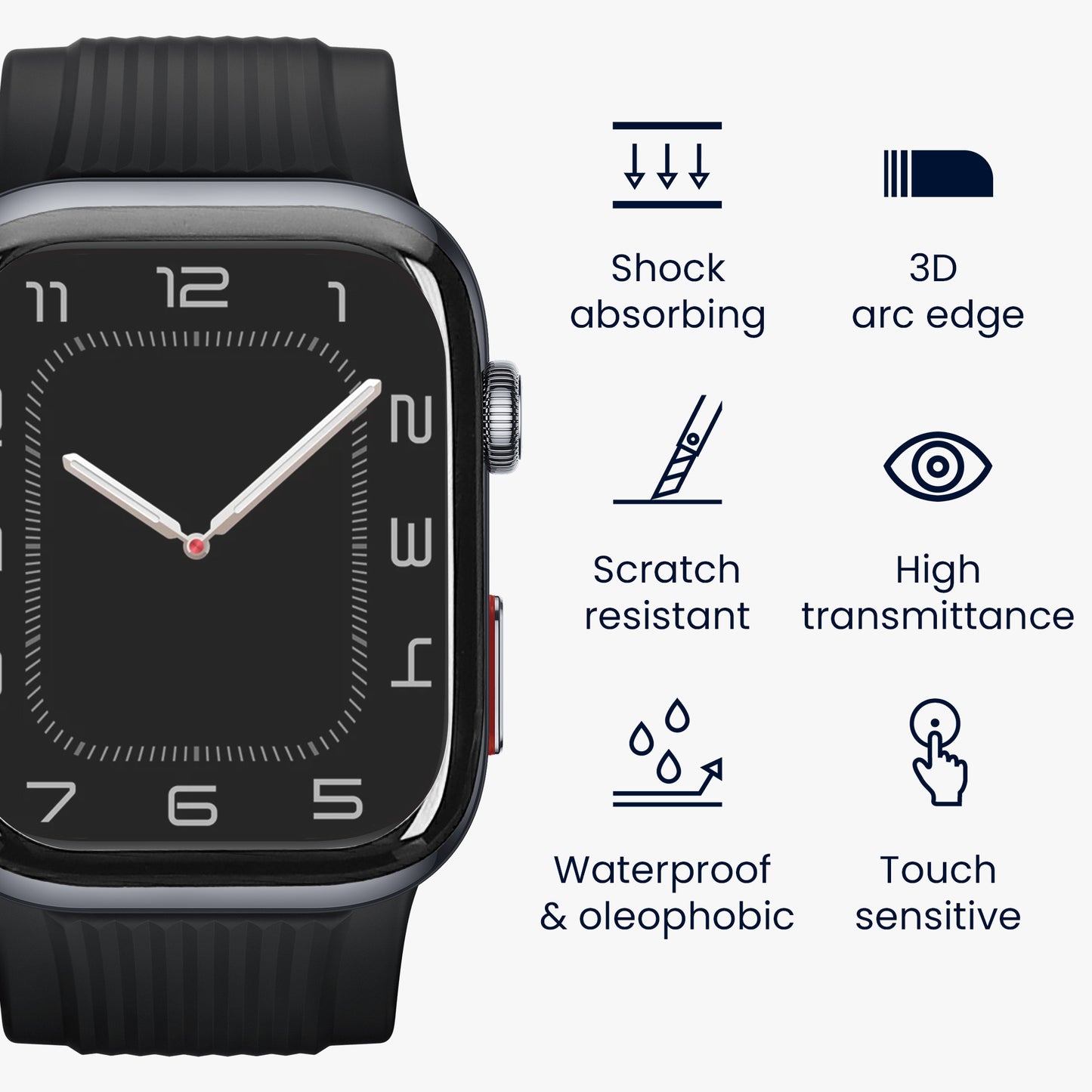 kwmobile Screen Protector compatible with Huawei Watch D2 Film - Protective Film for Fitness Tracker - Robust Screen Protection