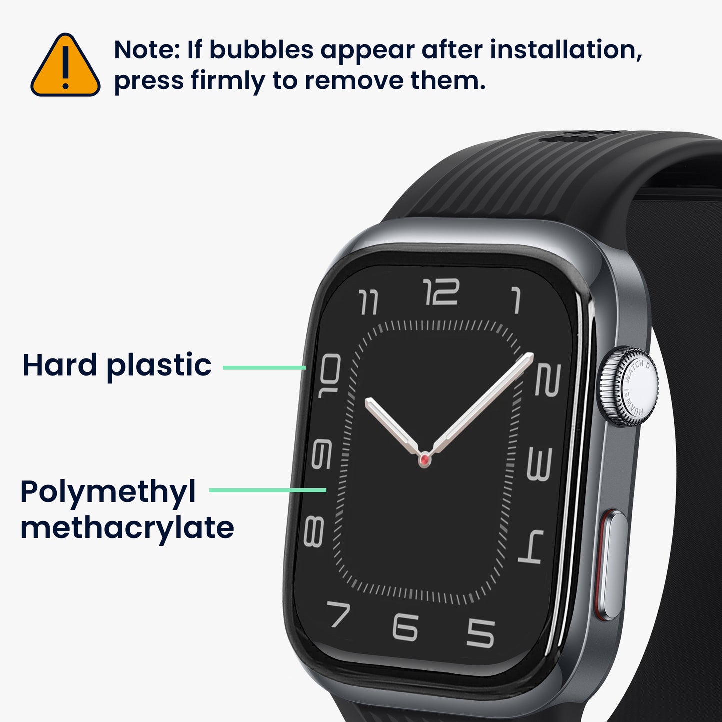 kwmobile Screen Protector compatible with Huawei Watch D2 Film - Protective Film for Fitness Tracker - Robust Screen Protection