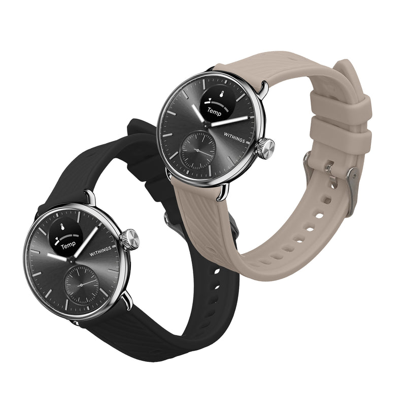 kwmobile Watch Strap for Withings Scanwatch Light 37mm / Withings Scanwatch 2 38mm Strap Fitness Tracker Band Set Replacement Strap Smartwatch