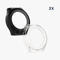 kwmobile Glass Case for Amazfit Cheetah / Amazfit Cheetah Pro Protective Cover Full Body Fitness Tracker Case Set